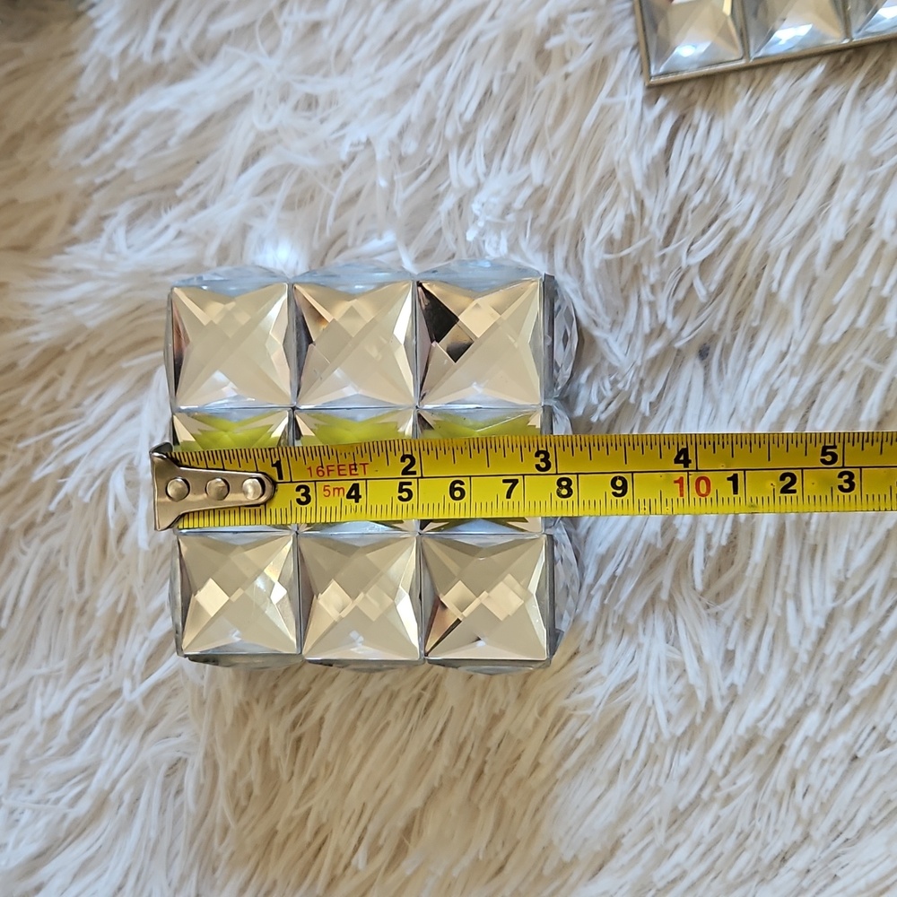 GEMSTONE BLING HOME DECOR SET PICTURE FRAME TRINKET BOXES - Picture 14 of 15